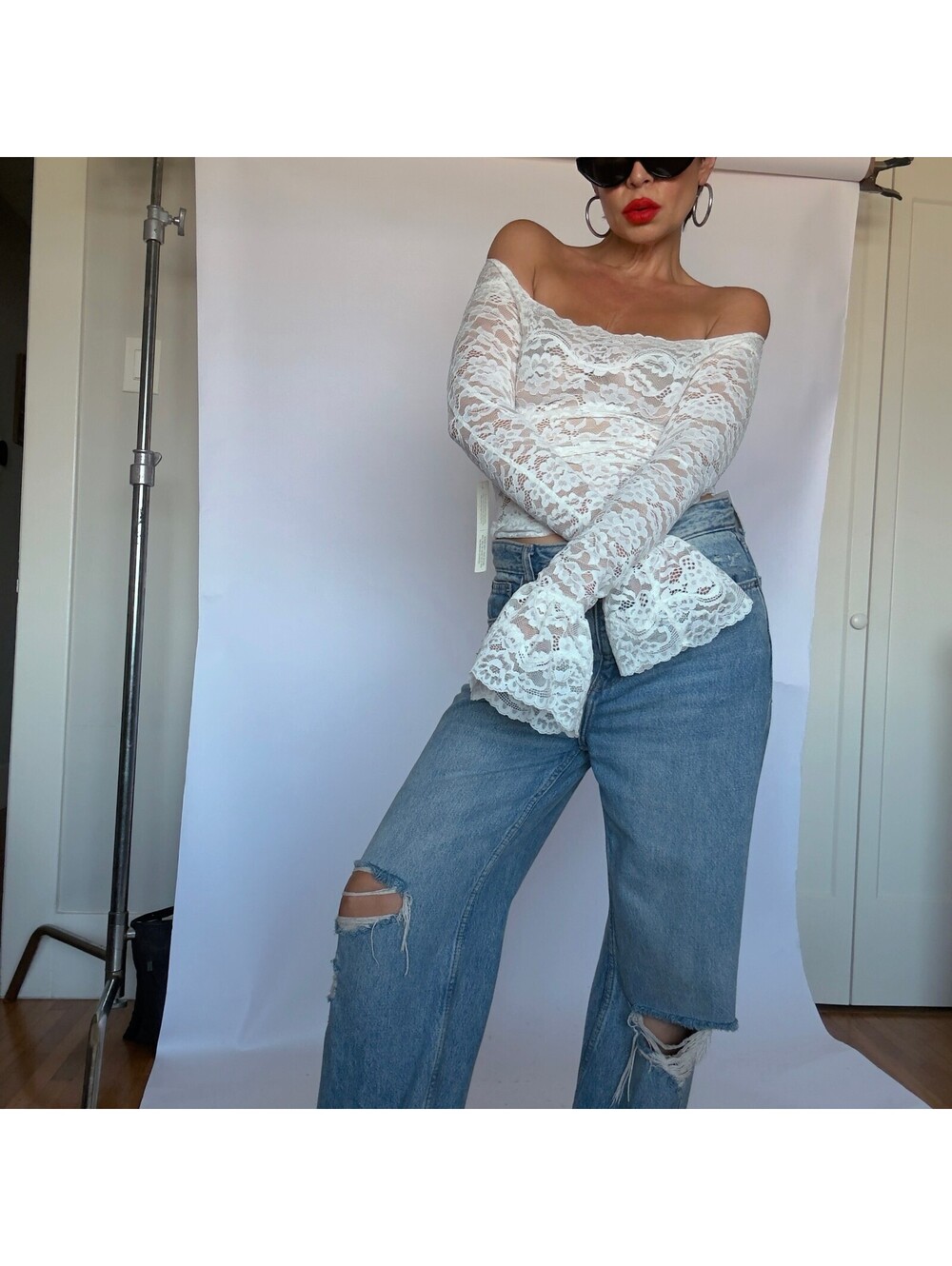 White Lace Top